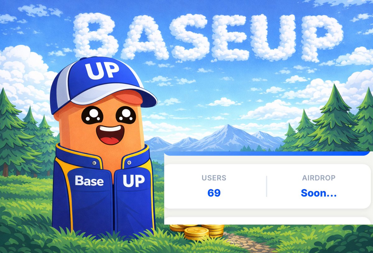 BaseUPgame's tweet photo. Yo, first 69 users!
You have no idea how early you are.
The first airdrop is closer than you think… https://t.co/FrLDpXSp3s