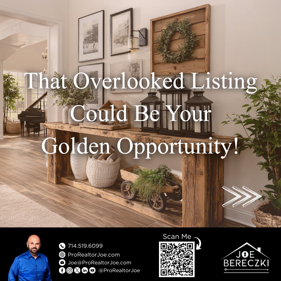 ProRealtorJoe's tweet image. 🏡 A common misconception is that when a listing sits on the market, there's something wrong with it. But more often than not, that's where the real opportunity lies.

ProRealtorJoe.com

#ProRealtorJoe #JoeBereczki #JoetheCaliRealtor #whittier #lamirada #yorbalinda #lahabra