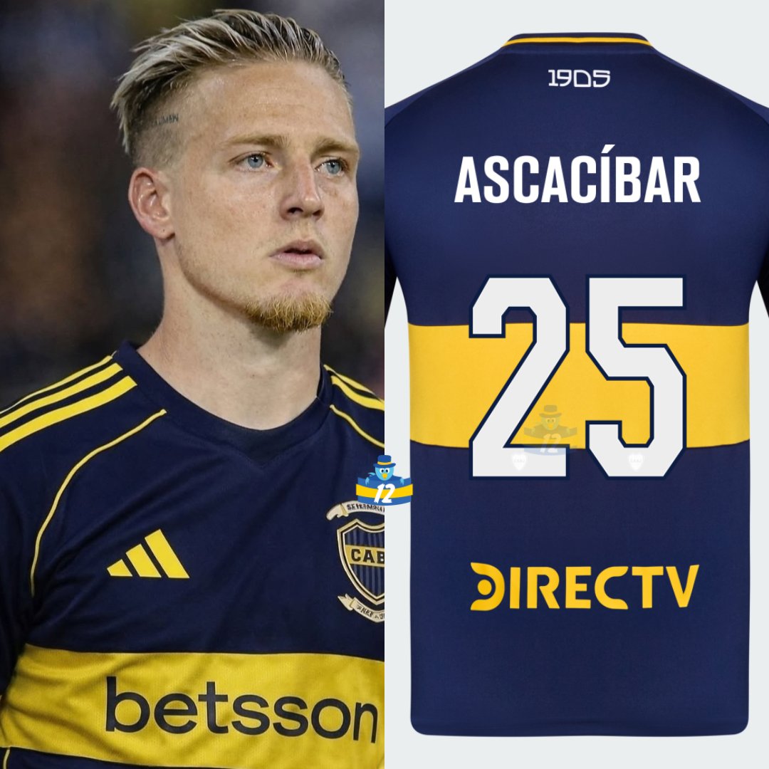🆕SANTIAGO ASCACÍBAR usará la número 2️⃣5️⃣ en #Boca. 

ℹ️<a href="/JulioPavoni/">Mago</a>