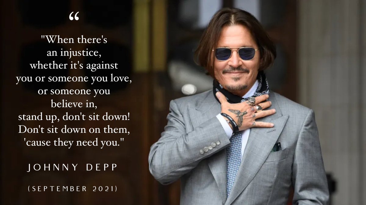 Seeing all these pro Johnny Depp tweets with thousands of likes again cuz the support for him never actually died, we just all moved on and touched grass unlike a certain other group. But make no mistake we will come back to fight whenever necessary, and you're seeing it now 😌