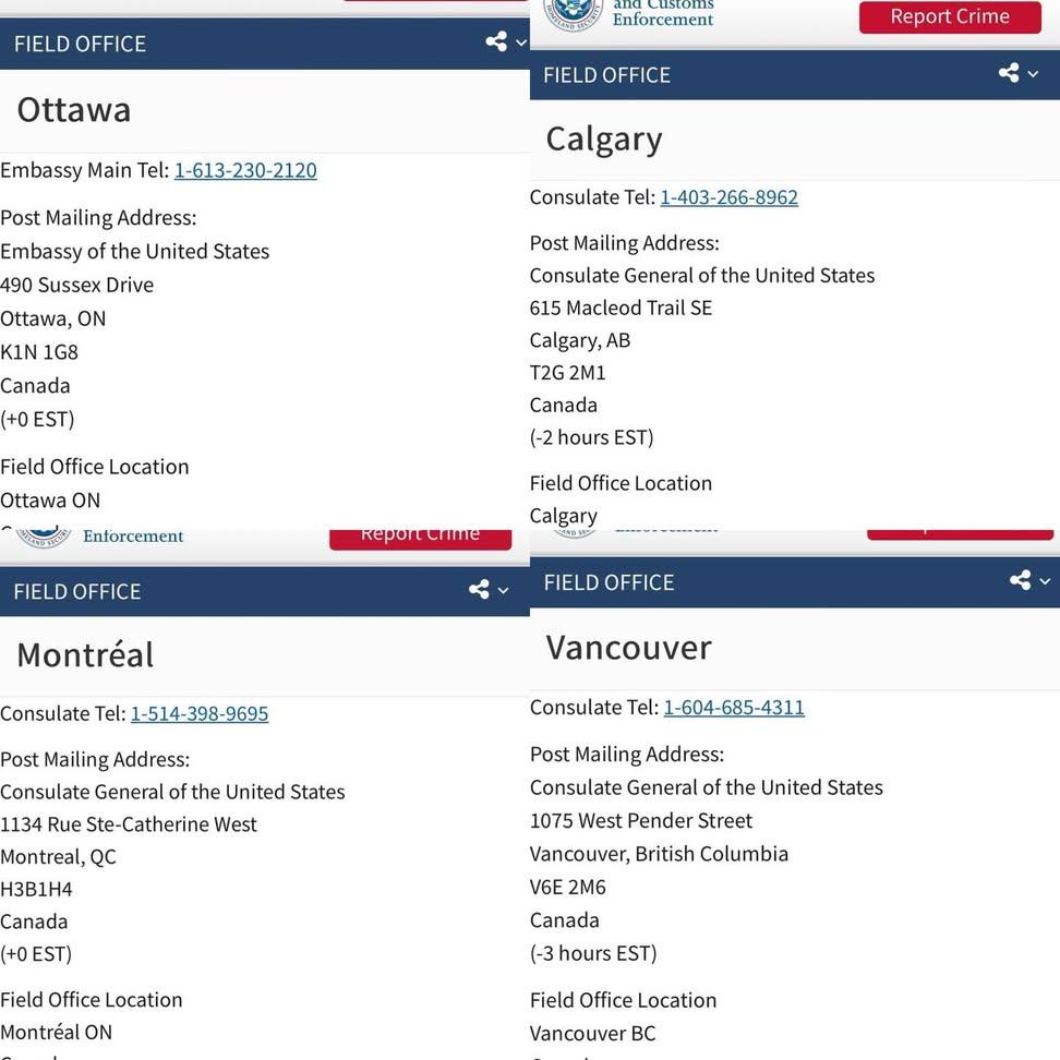 Yep, the Canadian gov't has allowed the US government to place 4 ICE stations in Canada, including the national capital and parliamentary seat. How that was even allowed.. 
So not only are Canadian companies fully complicit with ICE the gov't has already given them a toehold here