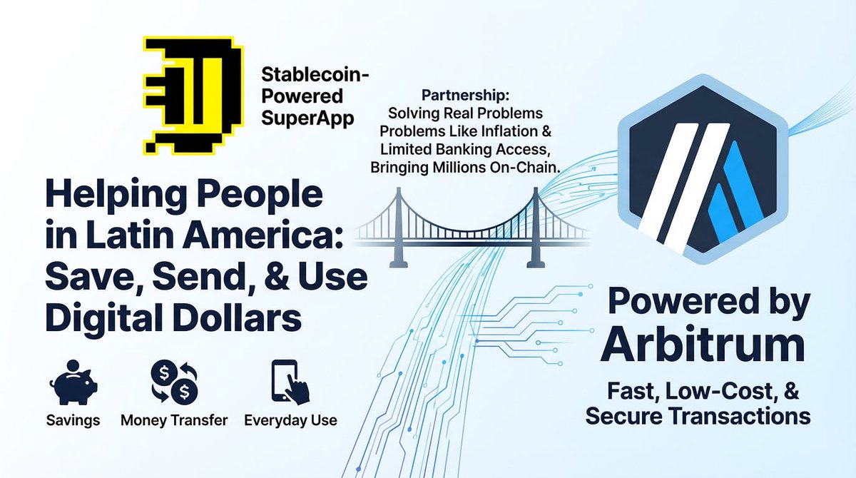 In crypto, real use is more important than hype. One strong example of real  use is the partnership between @eldoradoio and @arbitrum Together, they are  helping people in Latin America use stablecoins