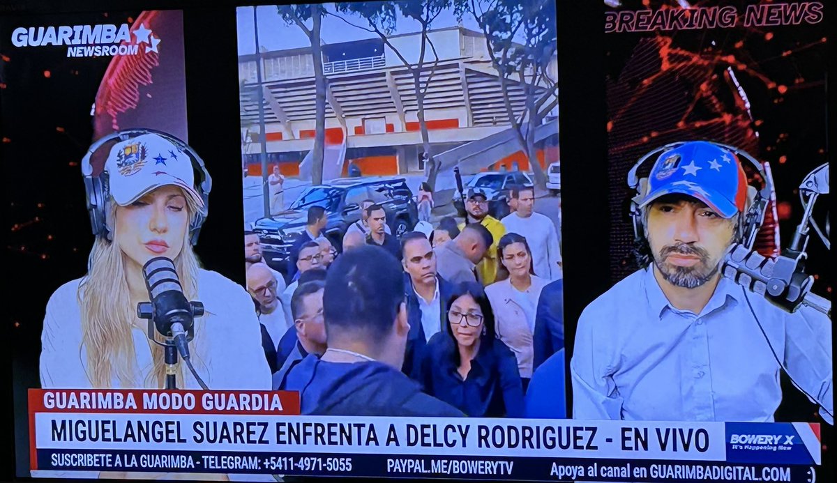 Excelente contacto y entrevista de <a href="/hacemosguarimba/">Guarimba Digital - by Bowery</a> con Miguel Ángel Suárez (<a href="/miguel_suarezt/">Miguelangel Suárez - Presidente de la FCU-UCV</a>), Presidente de la FCU-UCV. Los chamos valientes siempre han dado la pelea, siempre ha sido así, por eso debemos cuidarlos y nunca dejarlos solos. ¡Gracias <a href="/ChacoCma/">CHACO</a> y <a href="/GastonLevar/">Gaston Levar</a> por