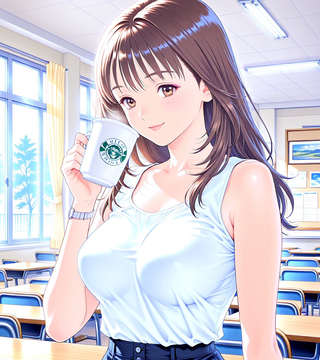 _k_72_'s tweet photo. （中）葦月伊織、撮影会で着替え盗撮＆強制ポロリ（カラー版）https://t.co/hO7KEBTIqv 
#アイズ (I"s) #葦月伊織 #AIイラスト #pixiv https://t.co/pAGxSb086U
