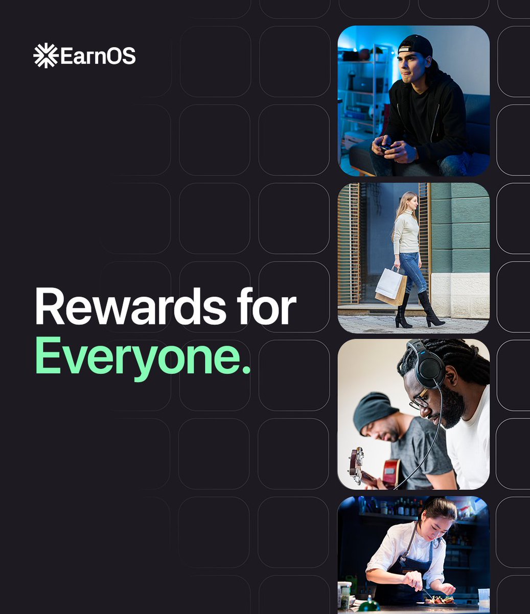 EarnOS does rewards right.

Whether you’re a small account or a big influencer, avid saver or big spender, casual or competitive gamer, you deserve to be rewarded.

You already had the value to begin with, we’re just helping you unlock it.

Because rewards are for everyone.