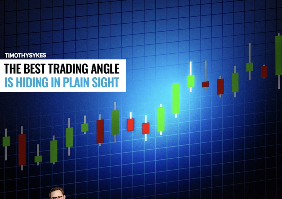 timothysykes's tweet image. IMPORTANT NEW BLOG POST: timothysykes.com/blog/best-trad… The Best Trading Angle Is Hiding in Plain Sight...please study up and retweet this if you promise to be meticulous and disciplined any our trading...I know, I know, it's not as much fun, b ut you get to have fun with your profits!