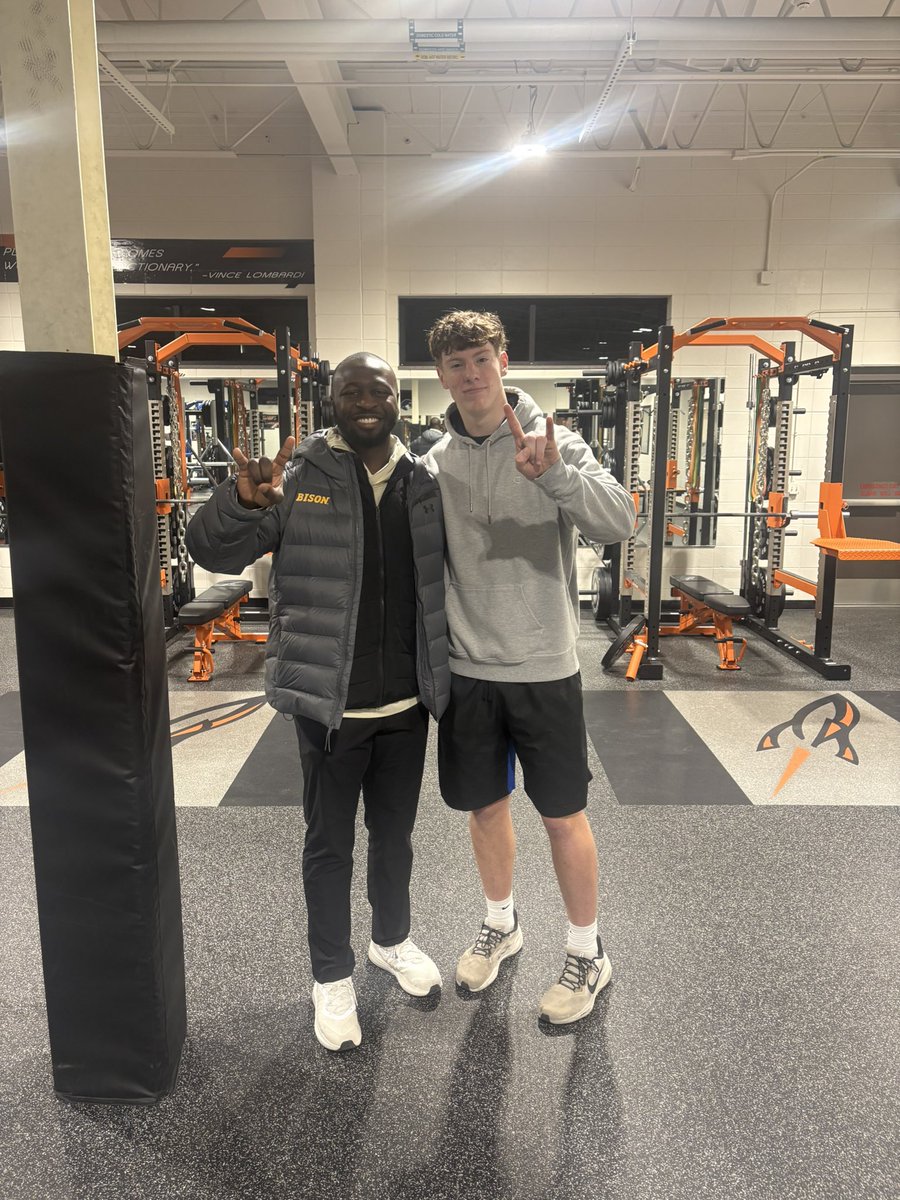 Thank you coming down to see me workout <a href="/CoachLJ38/">Carlton Littlejohn</a> and grateful to receive an offer from North Dakota State University!