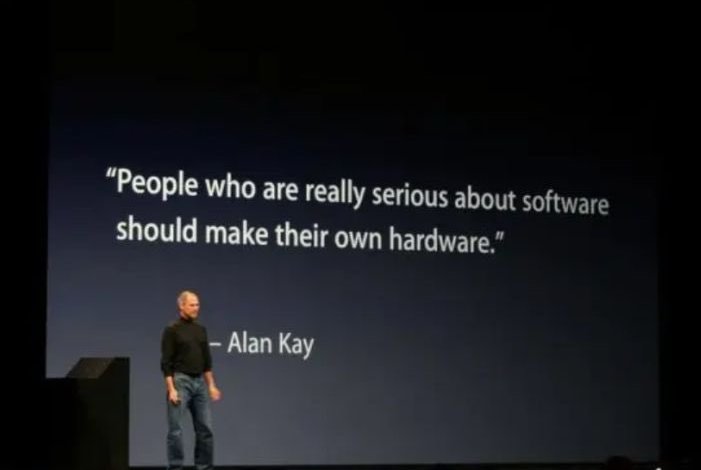 "people who are really serious about software should make their own hardware." 🫡