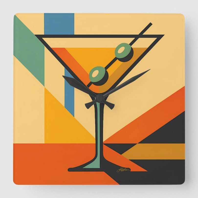 LeeHillerDesign's tweet image. ☀️🍸☀️🍸☀️
Mid Century Modern Sunrise Bauhaus Martini Wall #clock
Item: zazzle.com/mid_century_mo…

#midcentury #martini #modernart #midcenturymodern #retro #homedecor

Bauhaus Collection: zazzle.com/store/mid_cent…