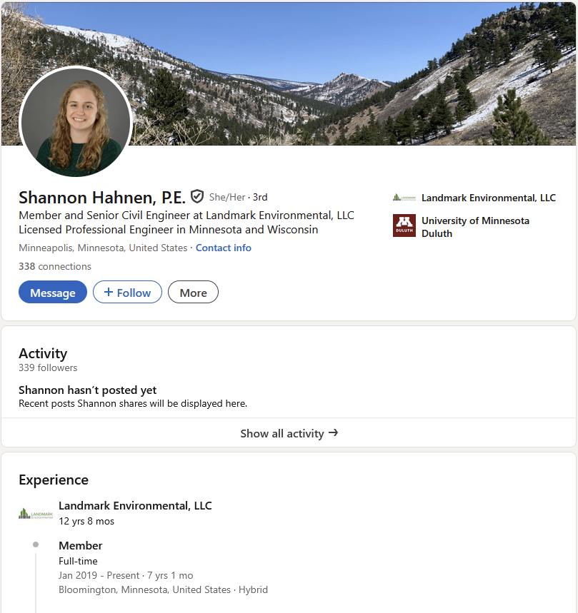 jimmy_rustlin's tweet image. Meet Shannon Hahnen, a civil engineer from Shakopee MN. She was spotted learning about how to identify and report ICE agents in Brad Tabke's training zoom. Was the meeting worth it because you look bored.