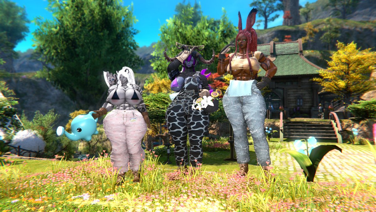 Its hard keeping the gardens at Lavender Beds but someone's gotta do it, might as well be these sexy ladies. <a href="/XNecrotraumaX/">XNecrotraumaX</a> <a href="/ThePinkMoonBear/">CEO of Oreos</a>