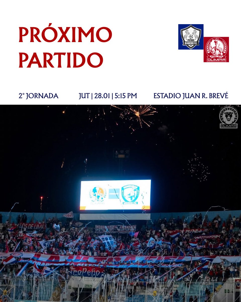 ¡OLANCHO ES LA RUTA QUE SIGUE EN LA BUSQUEDA DEL TRICAMPEONATO!🚍🦁🏆
Este miercoles nos enfrentamos a los Potros en la fecha 2 del torneo clausura 25-26 de la <a href="/lnfphonduras/">Liga Hondubet</a> .📆