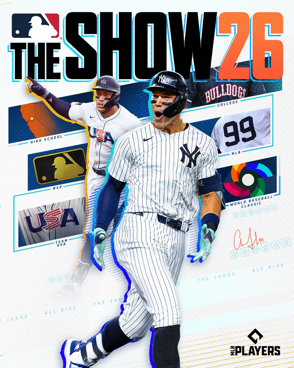 毎年恒例の「MLB The Show」のカバーアスリート 今年はアーロン