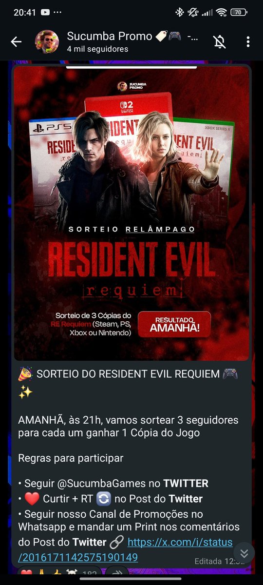 JooVict61585365's tweet photo. @SucumbaGames Eu vou ganhar https://t.co/d88gDCRAL7