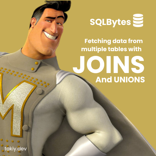 _takiyara's tweet photo. SQL 101: JOINs and Unions

#SQL #SQLBytes #BackendDevelopment #DataAnalytics #LearningSQL #SoftwareEngineering https://t.co/EuIaXfi3I9