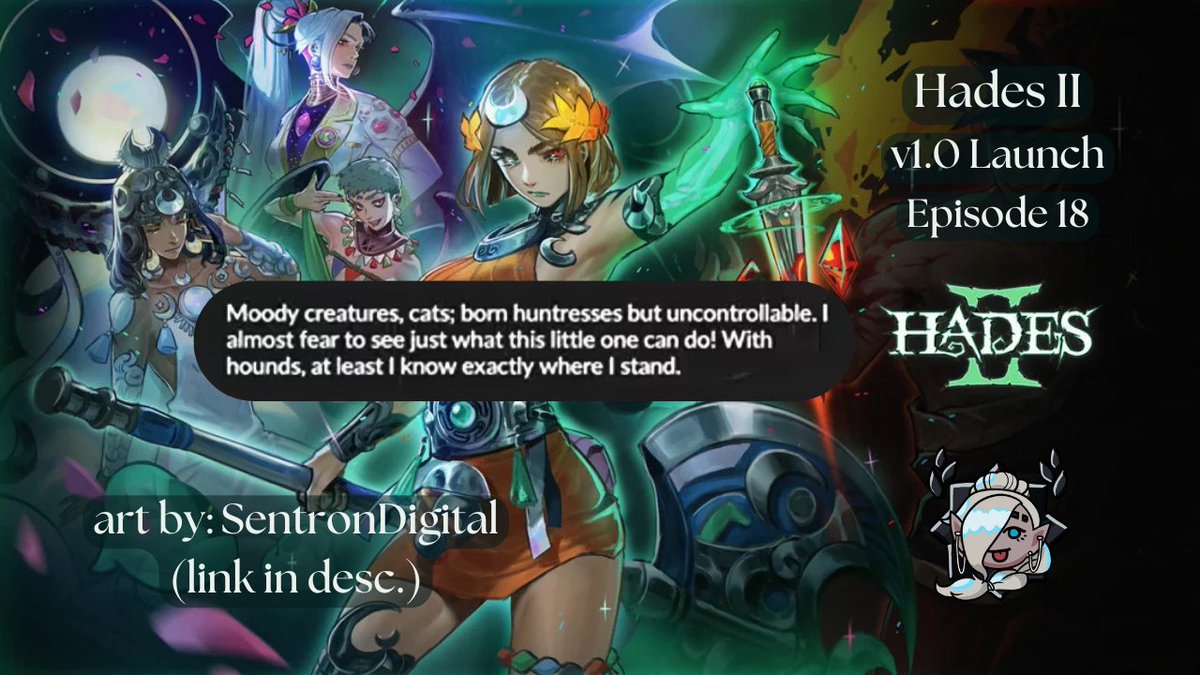 It's Time for Episode 18 of #hadesii! The dis-united states maybe be burning down around me, but I always Know Where I Stand. #GeneralStrikeNow 

8pm central(us) Twitch-Kick-YouTube, all handles NeysaDoesGames

#supergiantgames #twitch #Kick #YouTuber