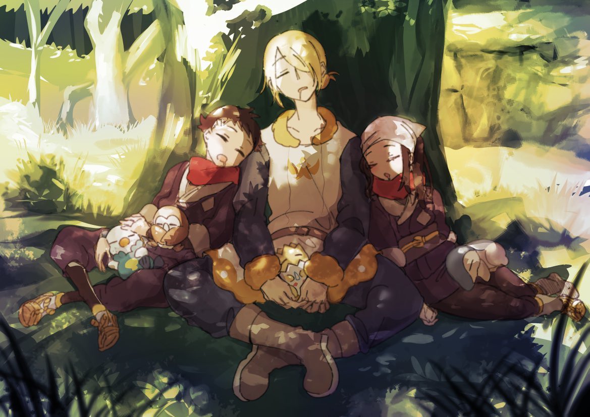 #LEGENDSアルセウス4周年

4周年おめでとうございます🎊㊗️🎊
大大大好き作品！！！！
再掲ですが、こんなひと時があっても素敵だなと思って描いた絵を載せっっ！