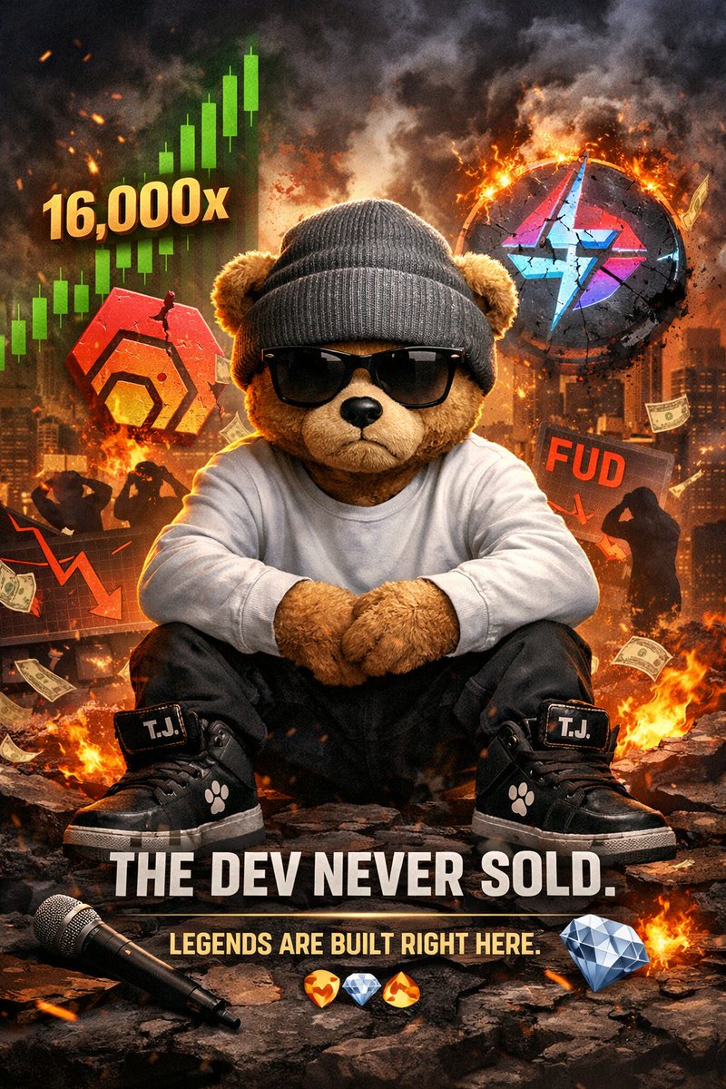 TeddyJrPRC20's tweet photo. TJ was born from belief.
Ran 16,000x when TeddyBear ruled PulseChain.
Markets fell. FUD screamed.
HEX, PulseChain, TJ—tested.
One thing never changed:
The dev never sold.
Weak hands leave.
Conviction remains.
🎤⬇️ Legends are built right here.
🐻💎🔥
#TJ #TeddyJr #PulseChain #HEX https://t.co/ZmjssOa22E