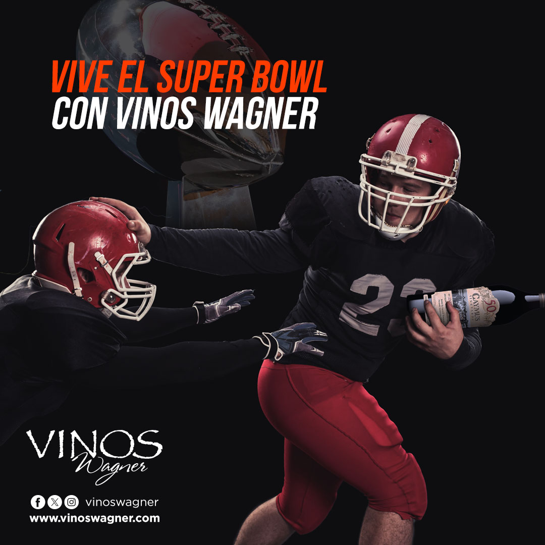 Vamos camino al Super Bowl y en Vinos Wagner estamos listos para acompañarte a disfrutar del Super Domingo. 🏈

¿Quien ganará el super tazón?
#VinosDeCalifornia #Vinotinto #winetime #winelovers #wine #vinospremium #sommelier #sommelierlife #californiawine #vino #napa #napavalley