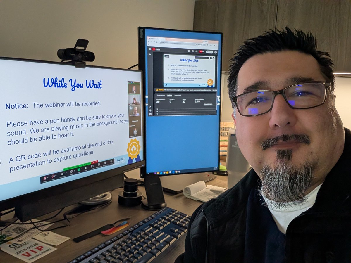 tsepulveda's tweet photo. Putting the #CFISDDLC and #CFISDedtechlive skills to good use for the Graduation Pathways Webinar!
https://t.co/y965ekOIIe
#CFISDspirit @CyFairISD https://t.co/TAUdHVHTR7
