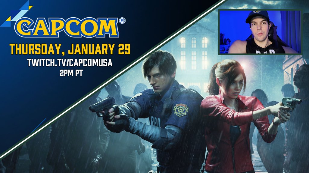CapcomUSA_'s tweet image. Join the Capcom USA Community Team and special guest @DaturaPlays 1/29 2PM PT, as we continue Resident Evil 2, just a month away from Resident Evil Requiem. 🌿

Please note that no new information about Resident Evil Requiem will be shared during this stream.

📺…