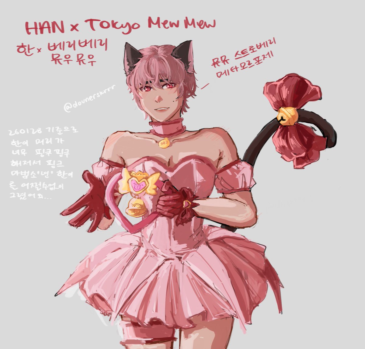 dounerskrrr's tweet image. 마법소년 #HAN (핑쿠머리보고이치고모모미야생각계속함)