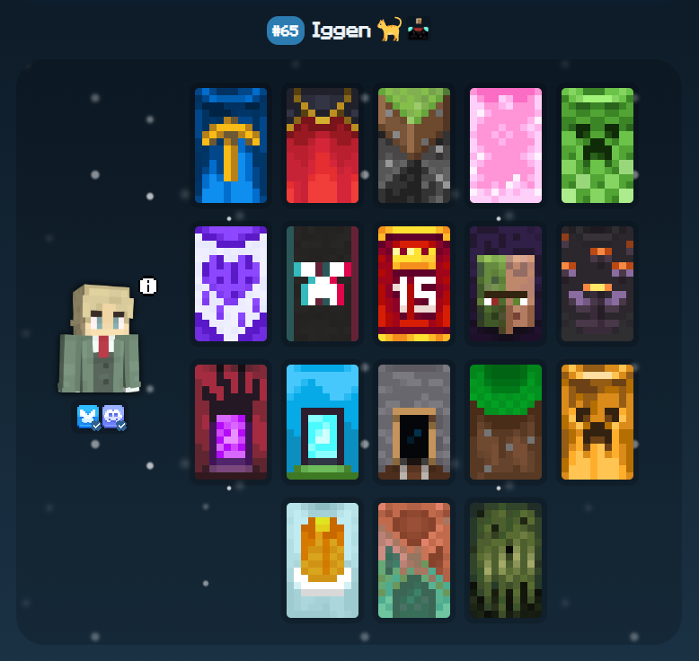 [Week 6] Minecraft Cape Account of the Week: capes.me/Iggen #Minecraft #capesme