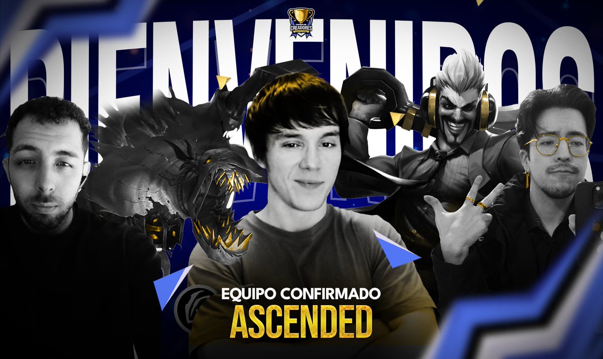🔥 SEXTO EQUIPO CONFIRMADO 🔥

El Torneo de Creadores de League of Legends sigue creciendo.

🧢 Capitán: <a href="/wilddc144hz/">WildKayleDC</a> 
👥 Equipo: ASCENDED
– <a href="/Cylle98/">Cylle98</a> 
– <a href="/jesus_elvillar/">Jesuscpev 🦇</a> 
– <a href="/1vs9_shark/">FEARLESS</a> 
– <a href="/Protegodd/">Protegod</a> 

💰 Este equipo competirá por llevarse 250€

Seguimos cerrando equipos 👀
Muy