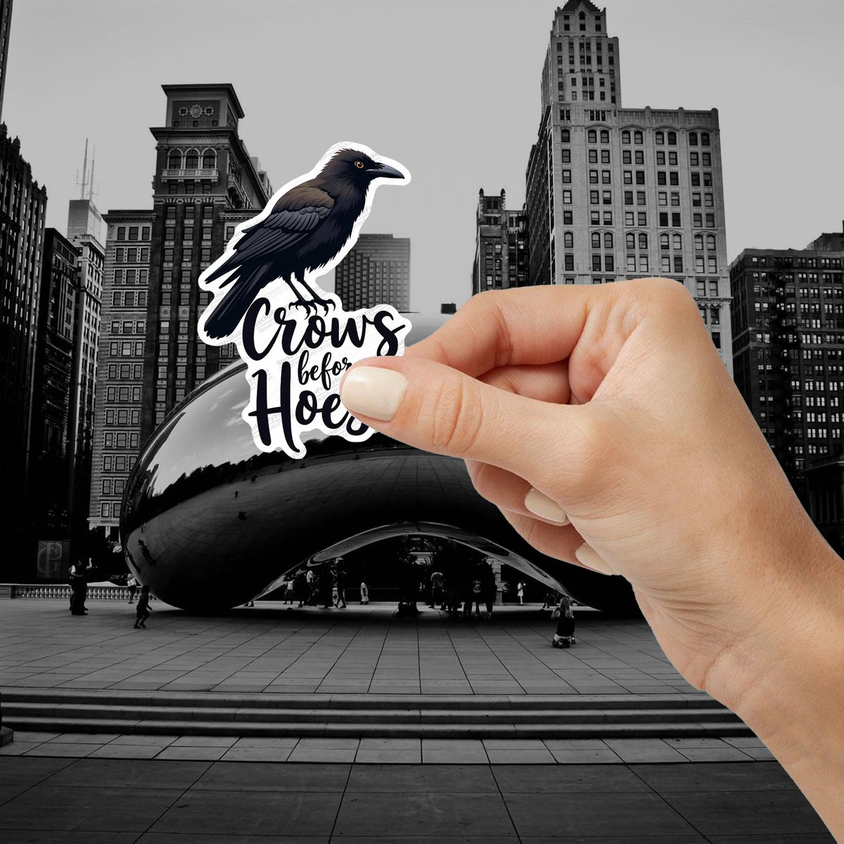 StickerFrenzyy's tweet image. Prioritize the flock over everything else! 🐦‍⬛ This "Crows Before Hoes" sticker is the perfect dark humor addition to your collection.

Grab yours here: etsy.me/4bXJoo5

#CrowSticker #DarkHumor #CorvidLover #StickerShop #SmallBiz