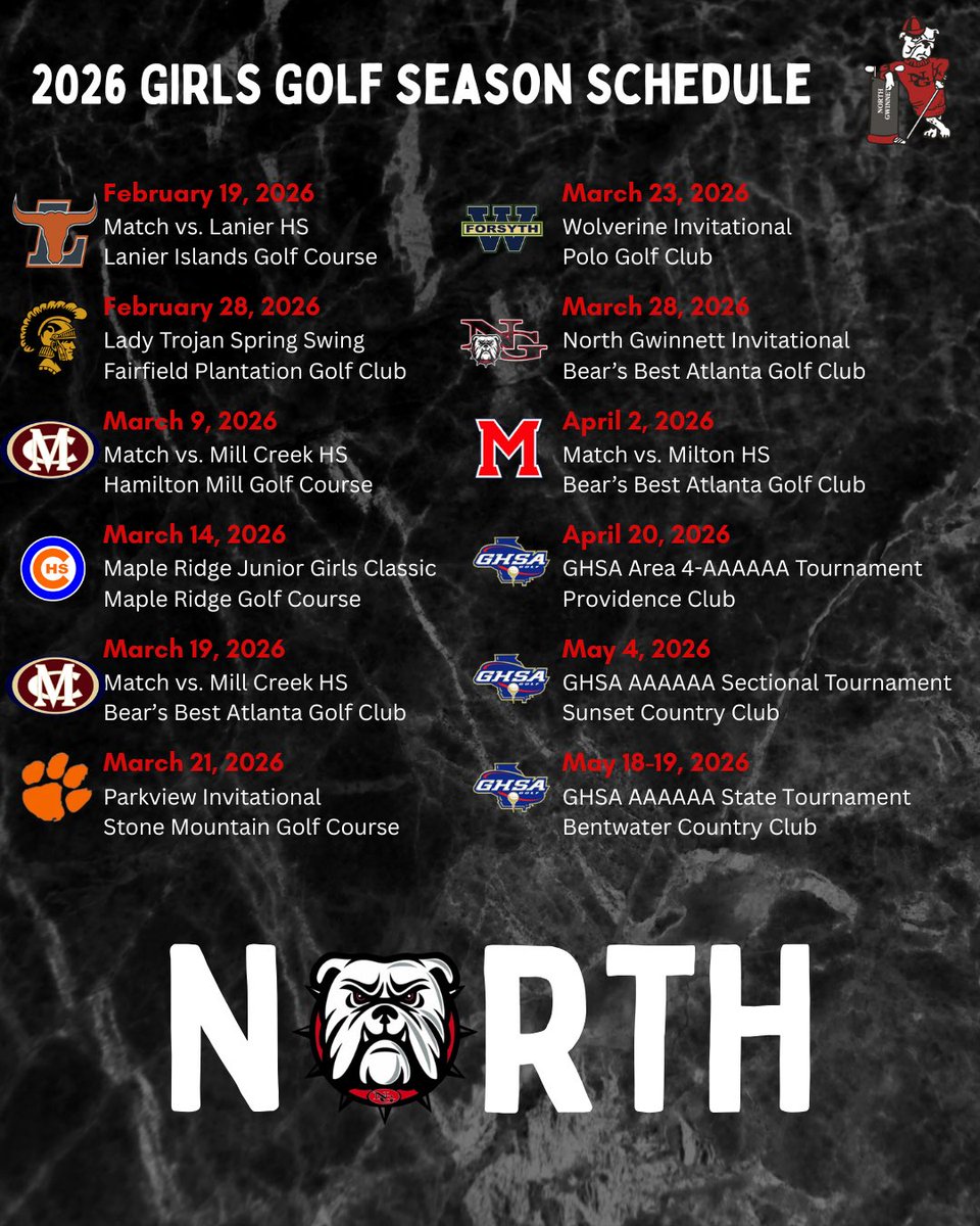 North Gwinnett Golf tweet media