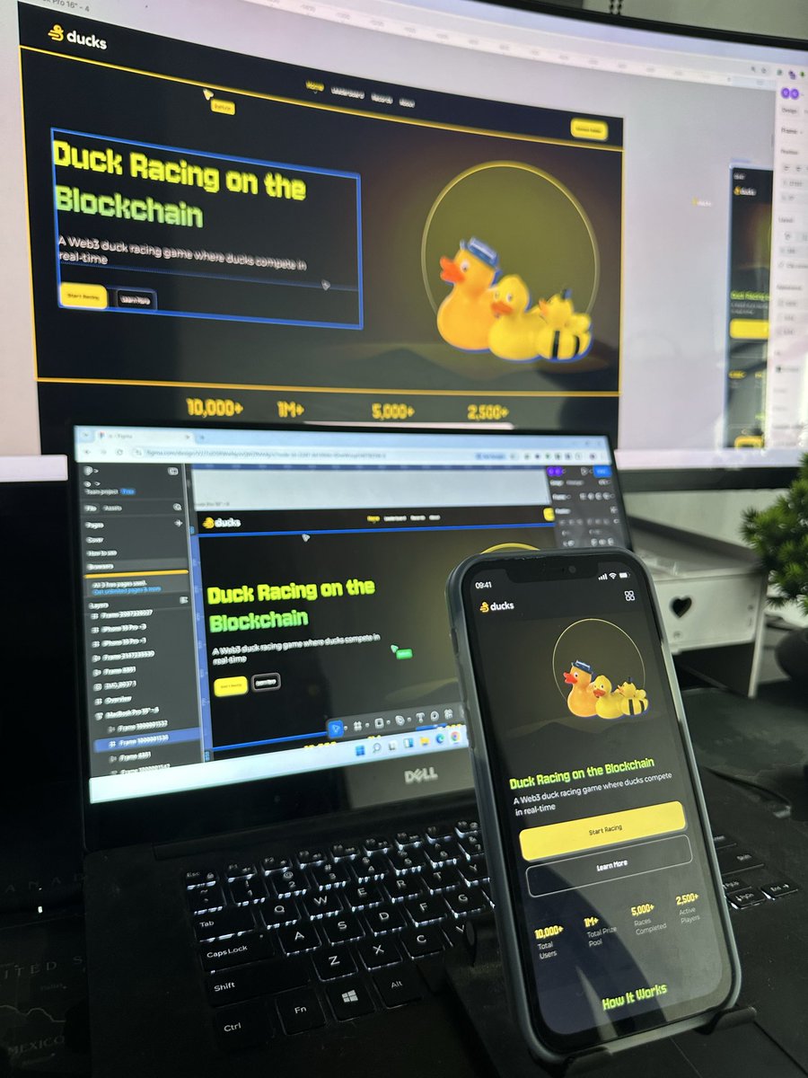 UXDreamweaver's tweet photo. Worked on this duck gaming Web3 project and it pushed me to actually understand Web3.

Things like wallets, flows, and how users interact with Web3 products started clicking while working on this.

Definitely challenging, but worth it. https://t.co/itP0m8HabT