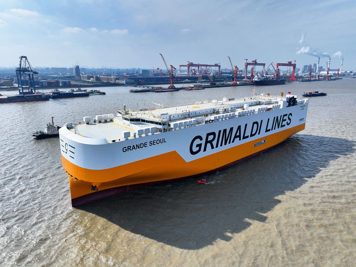 CSSC_SWS's tweet image. H1608 PCTC Completes Successful Sea Trials for Grimaldi Group
Ware pleased to announce that the 9,000-ceu Pure Car and Truck Carrier (PCTC) H1608, built for Grimaldi Group, has successfully completed its sea trials and safely returned to the SWS.
#Shipbuilding #PCTC #SeaTrials