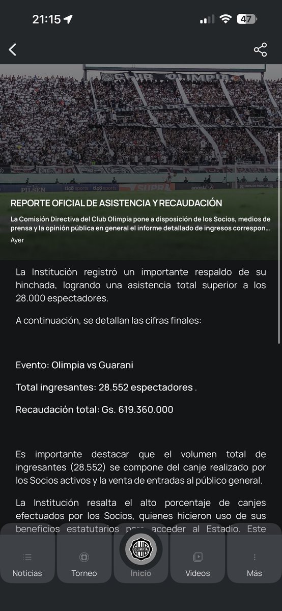 GuiRehn's tweet photo. @arrobamemo @patogrosopy @Ramirofutbolpy La prensa dice +30.000. el medio oficial dice 28.552 ingresantes https://t.co/p1jUPZvznC