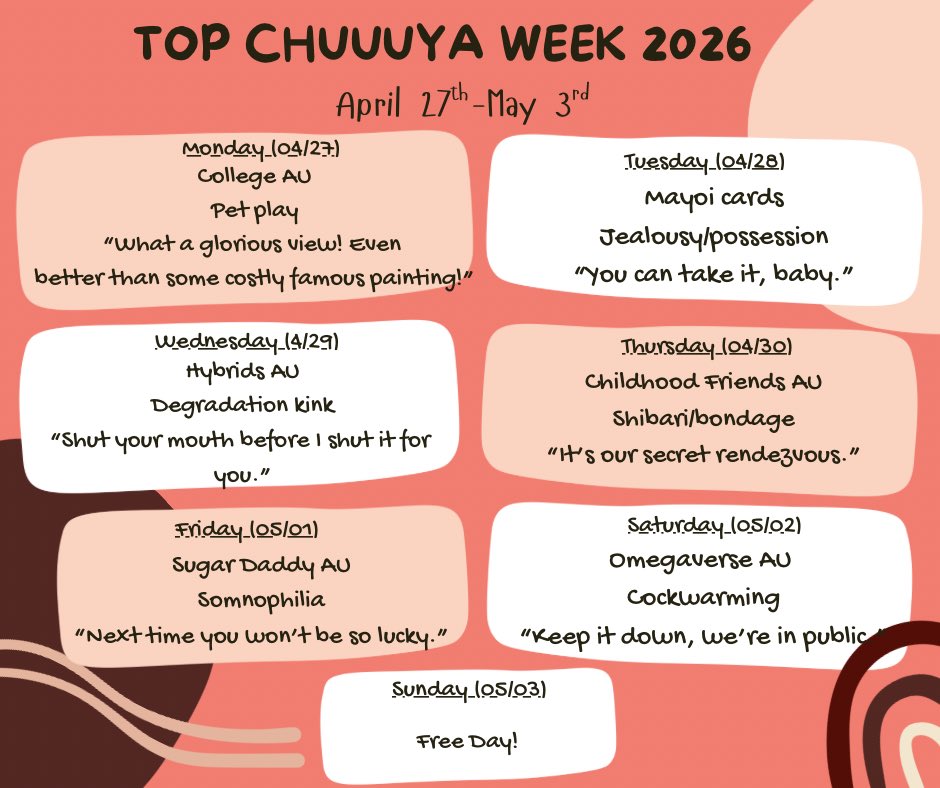 Top Chuuya Week 2026 tweet media