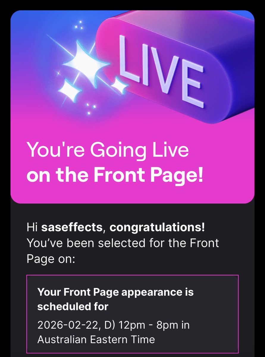 My first front page!! ✨🤘🏻 Going to be celebrating my 9 years streaming on Twitch!!

SO EXCITEDDDDDDDD