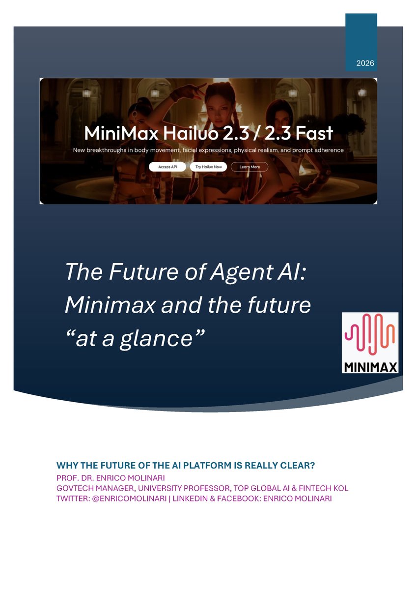 enricomolinari's tweet photo. The @MiniMax_AI platform and features as Desktop App and Expert Agents are on top!
The platform and workflows are clear, concrete and consistency.  Use it!! 🙂

👉Read my full Report and comment 👇
***Bonus*** > CTA in first comment

#MiniMaxAgent #MiniMax #marketing #fintech #edtech #govtech via @enricomolinari
