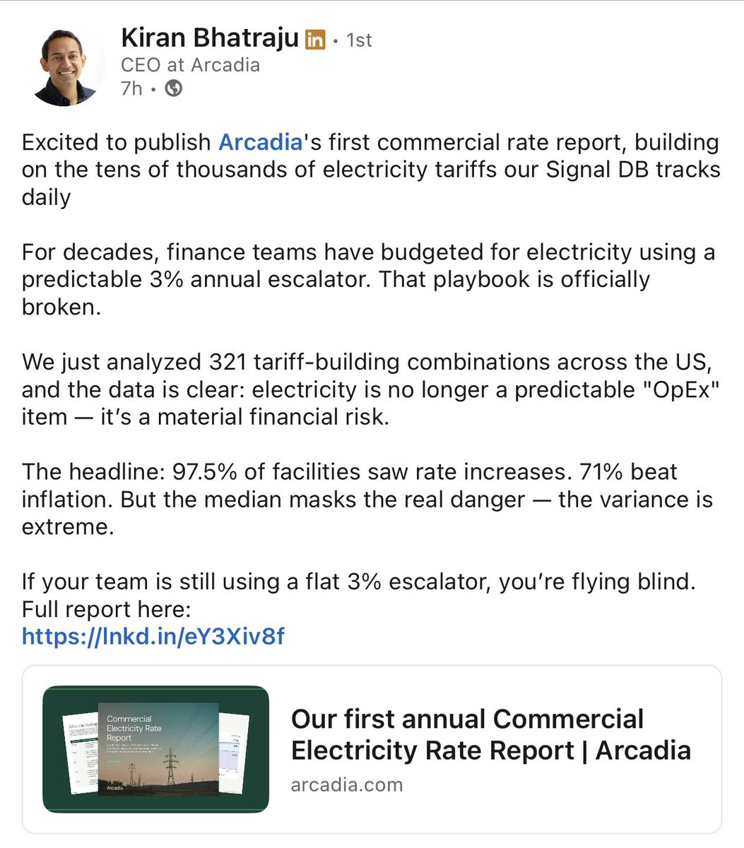 71% of commercial buildings modeled in this study experienced electricity rate increase greater than inflation