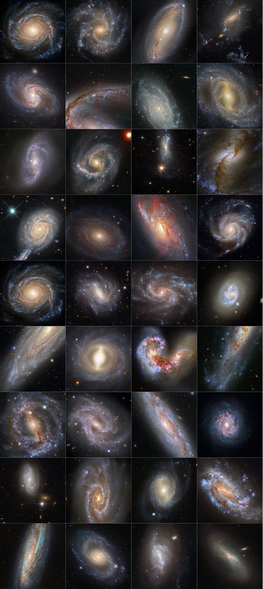 36 galaxies from the Hubble Space Telescope 🌌