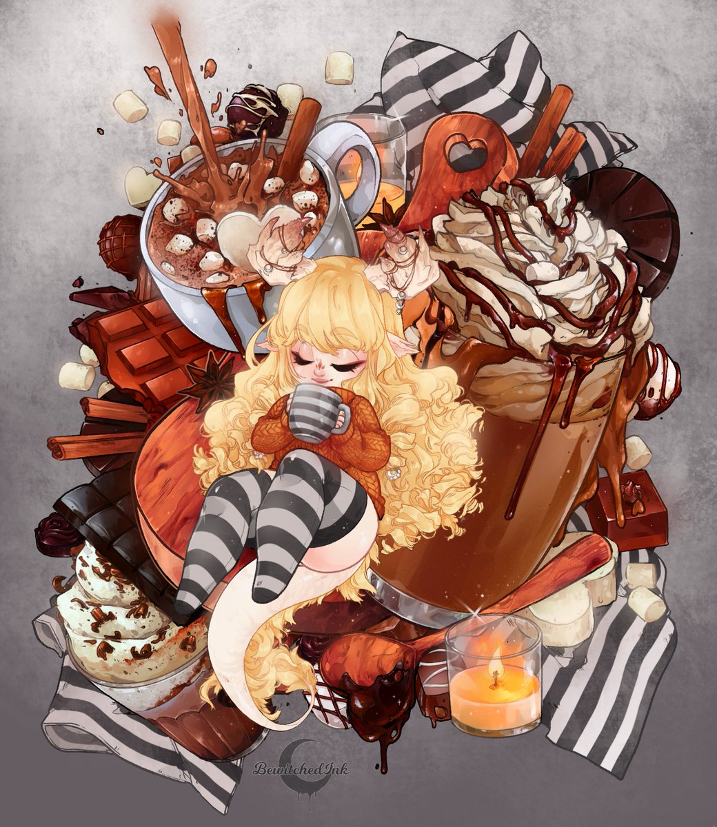 「Hot Cocoa cozy vibes are on the way for 」|☾ WITCH ☾のイラスト