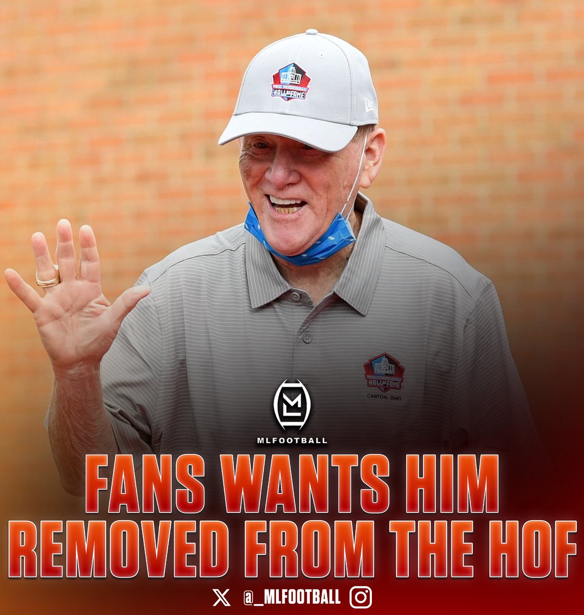 MLFootball's tweet image. 🚨BREAKING: #NFL FANS ARE CALLING FOR BILL POLIAN TO BE REMOVED FROM THE PRO FOOTBALL HALL OF FAME.

Polian was the driving force in convincing voters to oppose Bill Belichick being a first-ballot Hall of Famer because of his personal hatred and jealousy of Belichick. 

WOW.