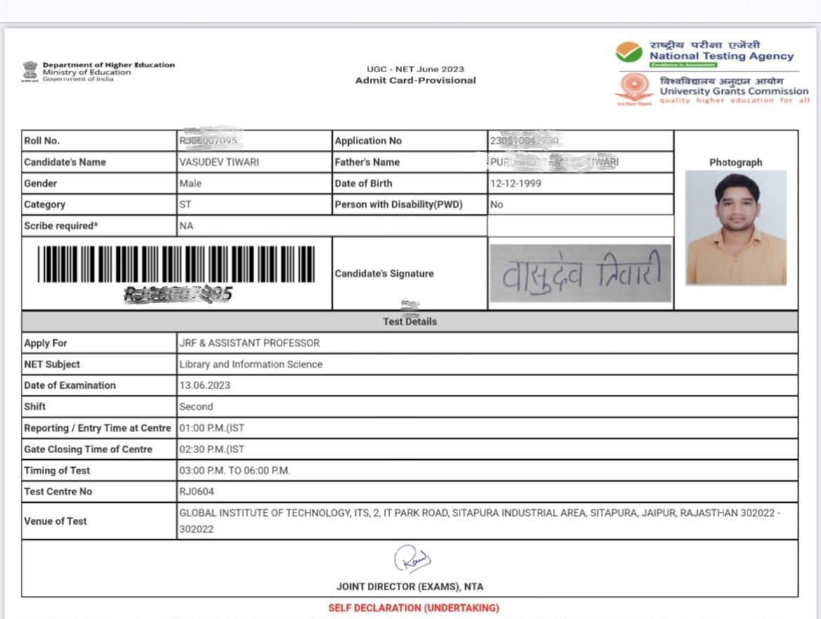 मिलिए वासुदेव तिवारी से ,

इन्होंने JRF Assistant professor के लिए अप्लाई किया जिसमें इन्होंने अपनी कैटेगरी ST भरी ,

<a href="/chitraaum/">Chitra Tripathi</a> जी ये तिवारी कबसे ST में आने लगे या इसका बाप ST का था।