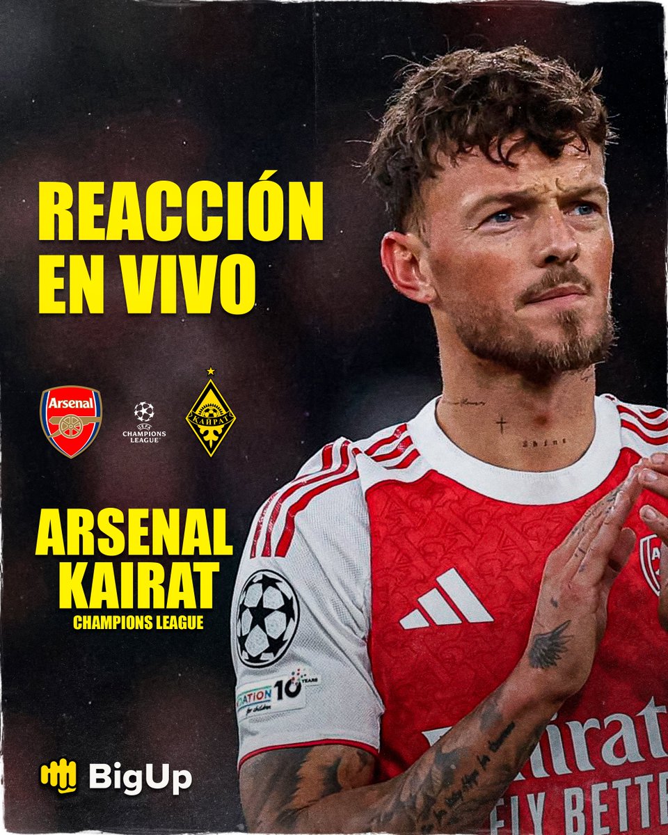 Arsenal_America's tweet image. 📺🔥 MAÑANA los esperamos en @joinbigup para REACCIONAR EN VIVO al partido del ARSENAL ante Kairat Almaty por Champions League.

🔗 bigup.com/activity/12ac9…