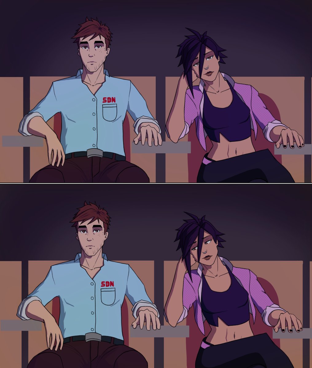 VeezshDraws's tweet image. An invisimech comic, wanted to try using colour for a change and try drawing some of the different characters, hope you enjoy! (1/3)

#dispatchfanart #invisimech #visimech #invisigal