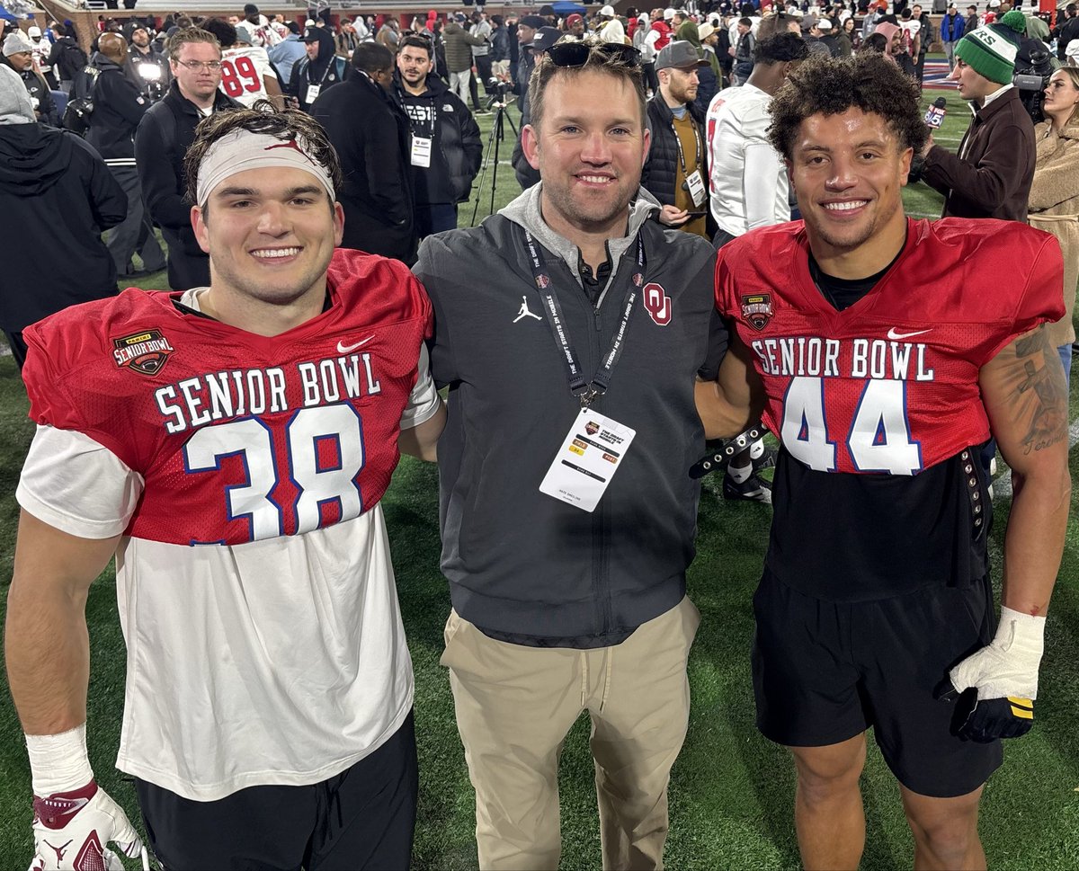 CoachNDreiling's tweet photo. Great seeing Owen and Keyshaun tear it up today at the Senior bowl!  Phenomenal young men who just keep out working everyone https://t.co/l5eDmBS4nq
