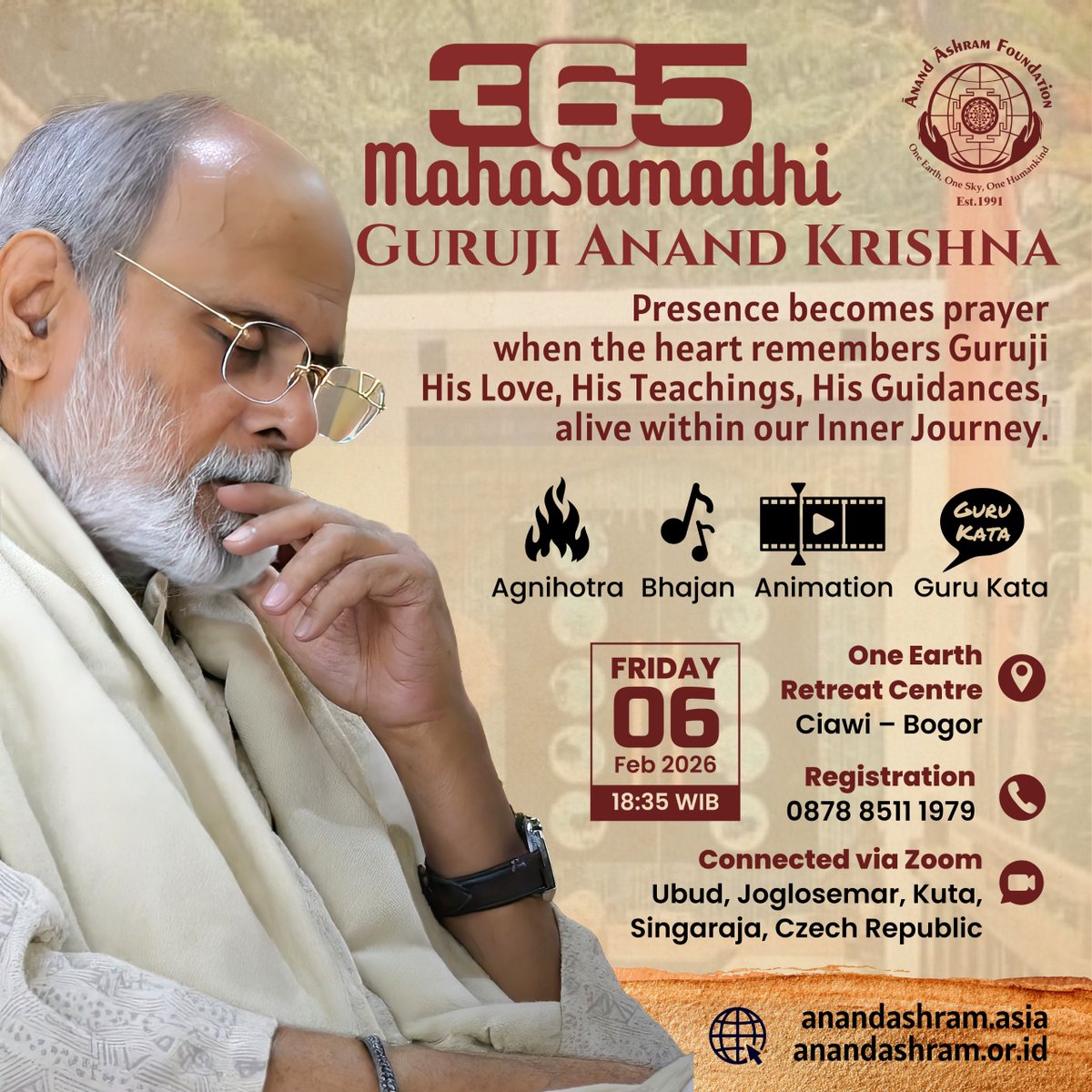 #MahaSamadhiGuruji #AnandKrishna #365MahaSamadhi #InnerJourney #OneEarthRetreat
