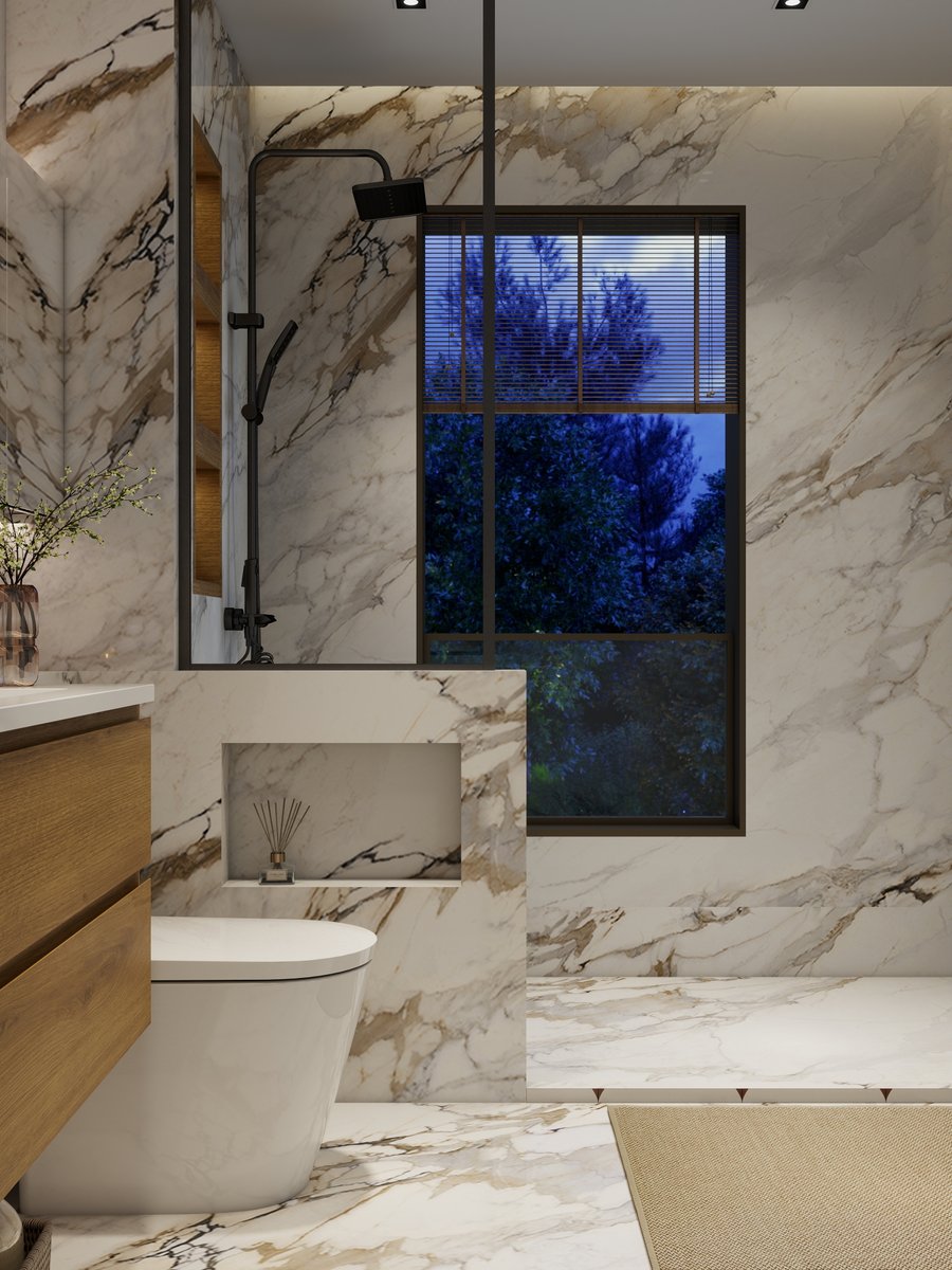 TONA_Bath's tweet photo. The TONA Angela bathroom vanity features a wood and marble color scheme, with separate zones for washing, toileting, and storage, ensuring a spacious and uncluttered feel.

The smart toilet and handleless wall cabinets create a clean and minimalist look https://t.co/chvjNr4Mw5