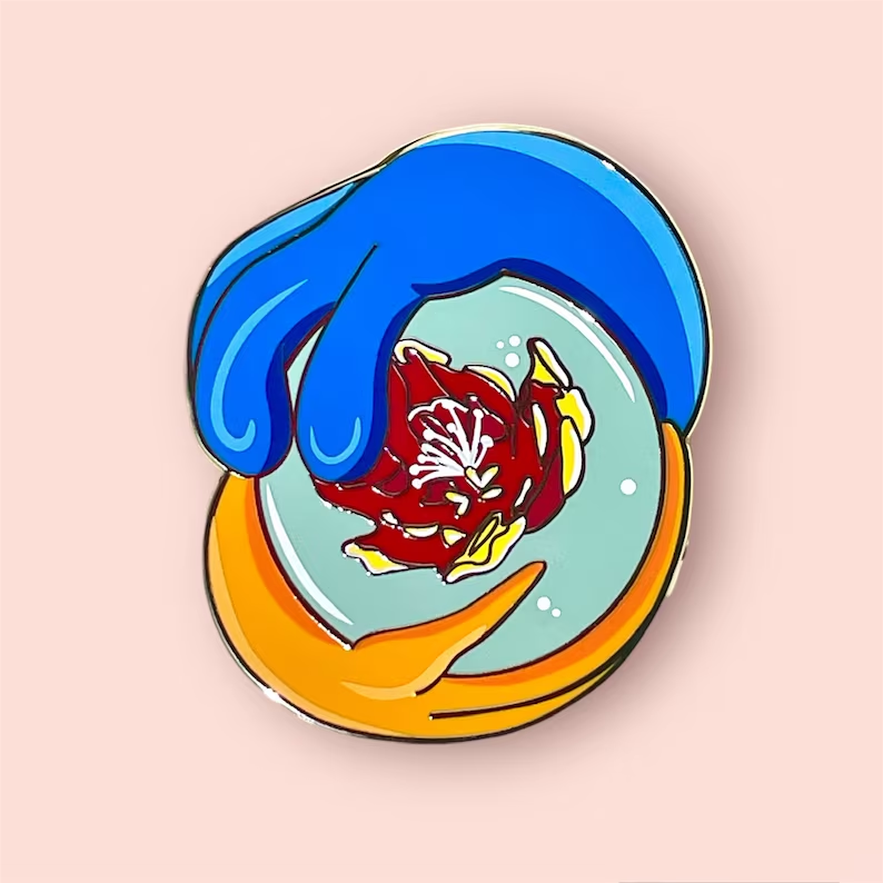 _Misty_Eye's tweet photo. anything unique is generally fanmade, Im a little sad I missed the ones from Great Stone Dragon
https://t.co/AtDQ1e4VO5

also no idea who made the last one, but I have GSD's stickers and the other two pins https://t.co/u7qkQvG0pB