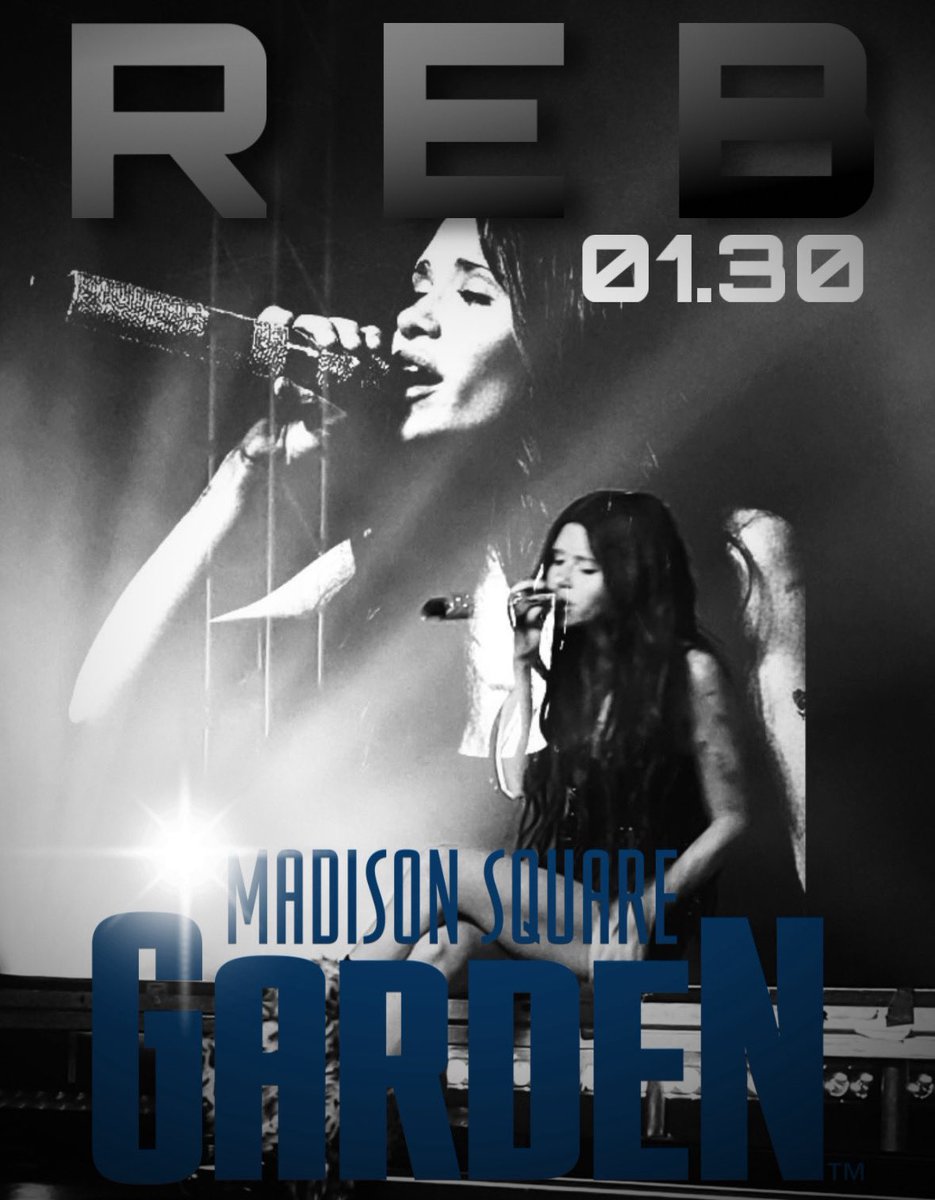 MADISON SQUARE GARDEN: REB’s night.  🏟️ - 01/30

To my fans, even though I’m not humanly ready to go on tour now, I feel like the Overdose era needs a concert so I can get to see all of you and sing a little bit. 

Tickets are now available on: rebofficialstore.us