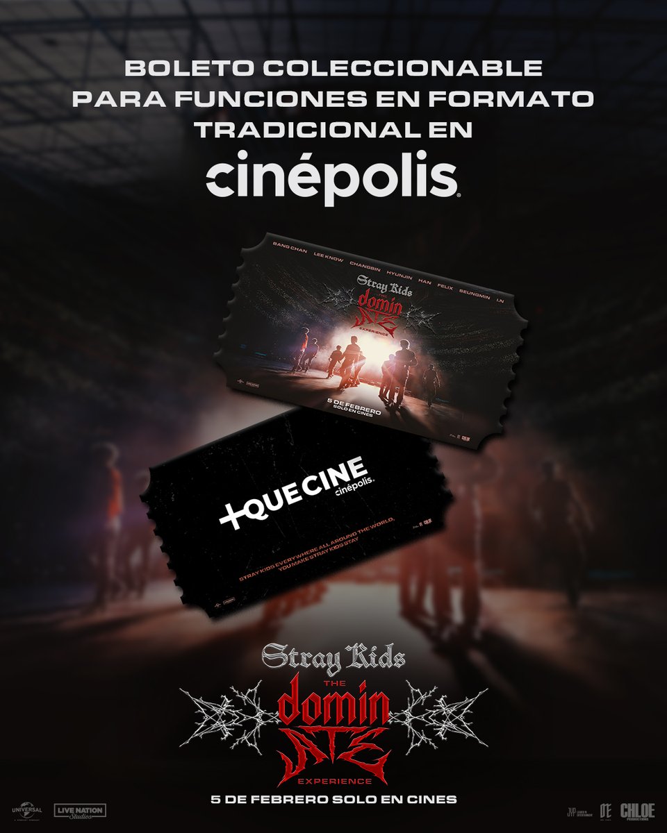 Cinepolis's tweet photo. STAYS, aviso importante.🚨 No solo se vive #TheDominATEexperience en pantalla grande, también te llevas un recuerdo coleccionable porque este día merece pruebas físicas. 😮‍💨✨ @MasQueCineLatam https://t.co/eIPn0x5Oq3