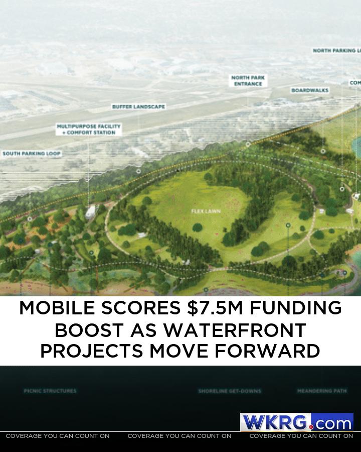 WKRG's tweet image. Major waterfront projects are moving forward after Mobile was awarded millions in state funding. wkrg.com/mobile-county/… 

#MobileAL #WaterfrontRevamp #CommunityNews #GoMESA